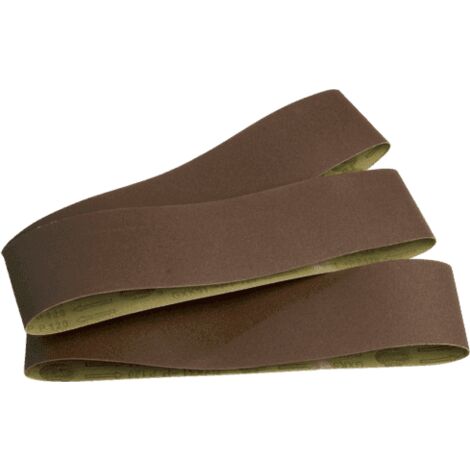 Scheppach Lot de 3 bandes abrasives - Dimensions 914 x 100 mm - Grain 120 - Compatibles avec les ponceuses BTS800 / BTS900