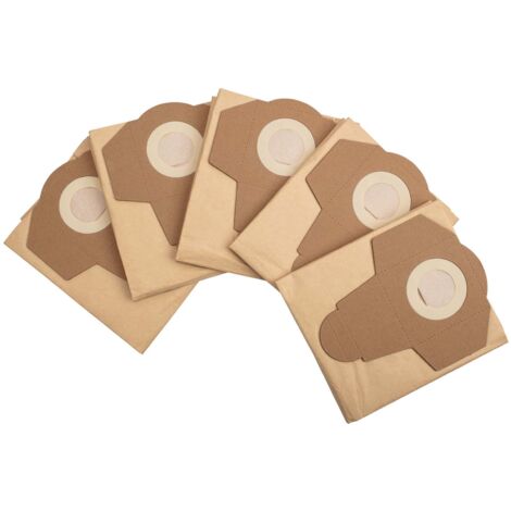 Scheppach Lot de 5 sacs à aspirateur en papier pour aspirateurs 30 L - Convient parfaitement au NTS30premium