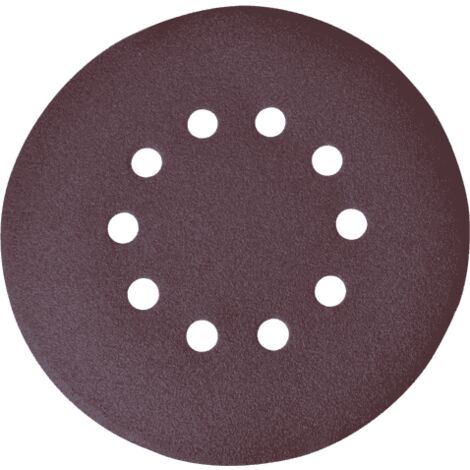 10 Disques Abrasifs Scheppach Ø180mm - Lot 5 Grains (40-240) Pour Ponceuse Murale