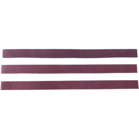 Scheppach Lot de 9 bandes de ponçage - Grain 60-120-180 - Dimensions 686 x 50 mm - Compatibles BGS700