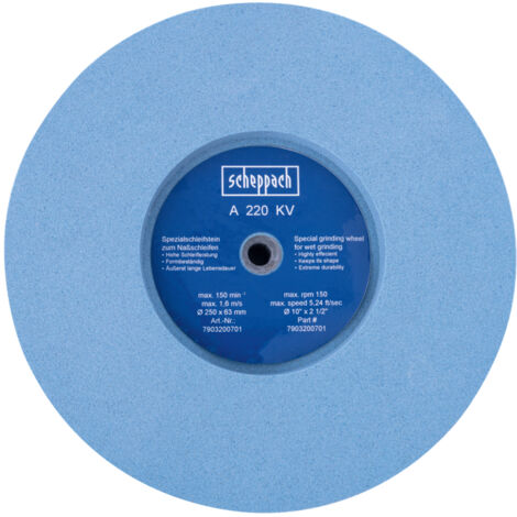 Scheppach - Meule originale pour affûteuse Tiger 2500/7000s - Ø250 x 63mm - Grain 220 - Meule de remplacement - Meule de rechange