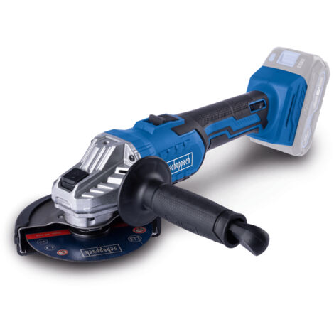 Scheppach Meuleuse d'angle sans fil IXES 20V - C-AG125-X - 6 vitesses - Disques Ø125mm - Protection antisurcharge - Softgrip - Vendue sans batterie ni chargeur