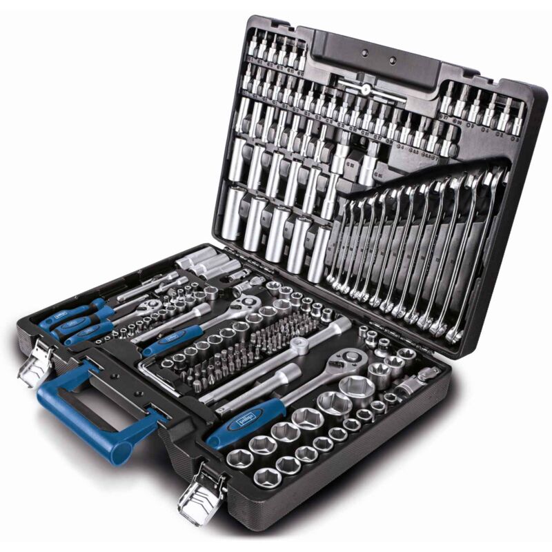 Image of Scheppach - Werkzeugkoffer TB217 217-tlg Werkzeug Set Werkzeugkiste gefüllt Steckschlüsselsatz