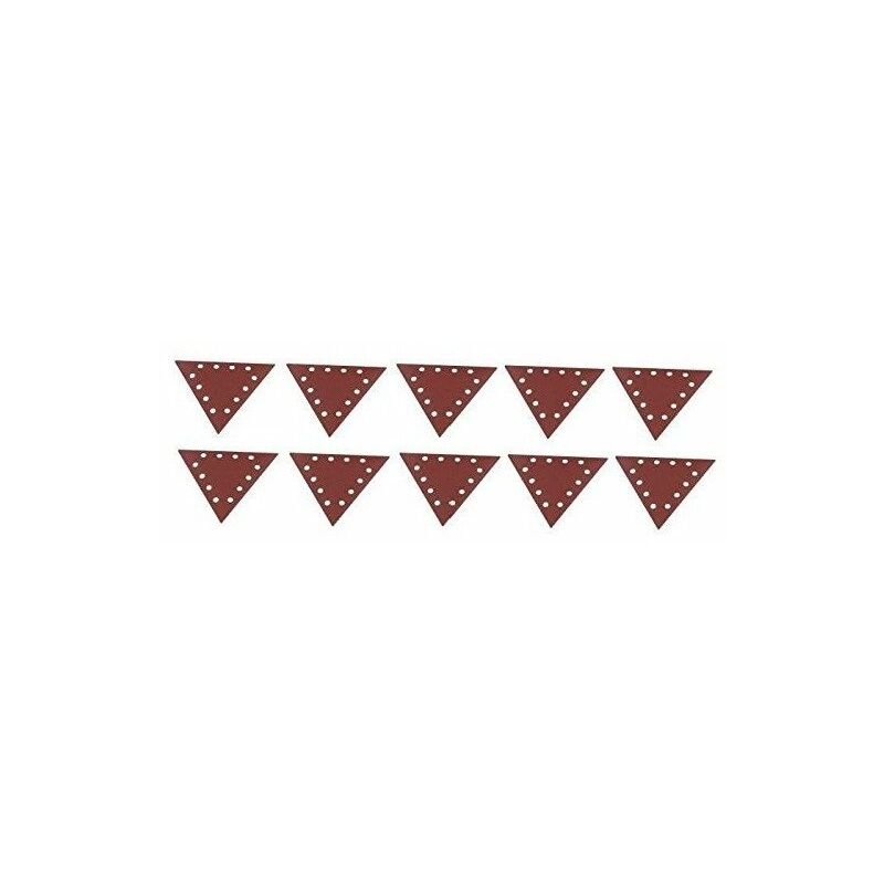 

Paquete de 10 papeles de lija triangulares de grano 150 - Scheppach