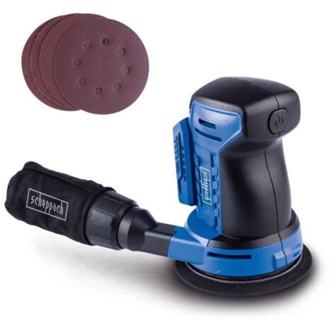Scheppach Ponceuse Excentrique sans fil IXES 20V - C-OBS125-X - 24000min-1 - Softstart - Disque Ø125mm - Auto-agrippant - 4 disques inclus - Vendue sans batterie ni chargeur