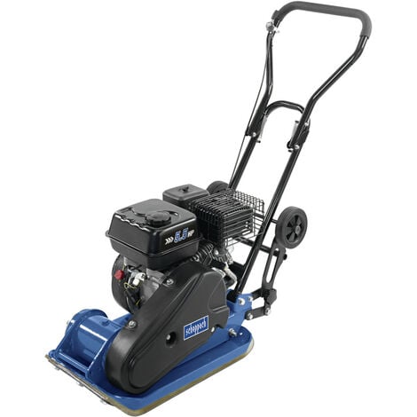Scheppach Rüttelplatte HP 1100 S 4.000 W 163 ccm inkl. Matte und Fahrwerk