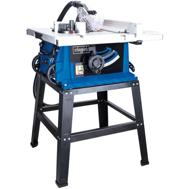 Scheppach HS105 Scie circulaire sur table avec support - 2000W - Hauteur de coupe 75mm - Lame Ø255mm - Inclinable 45° - Elargissement 640x920mm