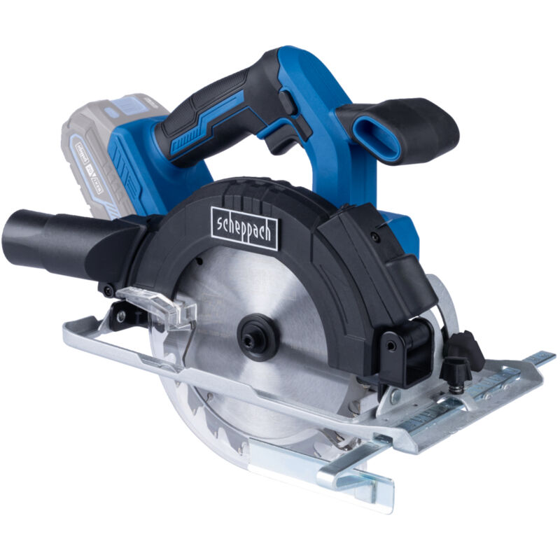 Scheppach - Scie Circulaire sans fil ixes 20V - C-HCS165-X - 4500min-1 - Lame Ø165mm - Softstart - Inclinaison 45° - Profondeur 53mm - Vendue sans