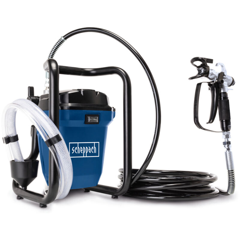 Scheppach - Station de Peinture ACS3000 - Système de peinture par pulvérisation - Airless - 750W - 207bar - Rayon 7,6m - Débit 1,1L/min - Légère et