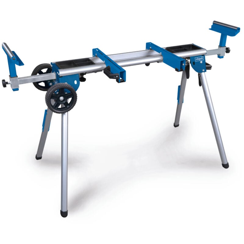 Support de Machine UG200 - Table de travail - Charge admissible 150 kg - Supports extensibles 1090-1675mm - Avec roues - Transport facile - Scheppach