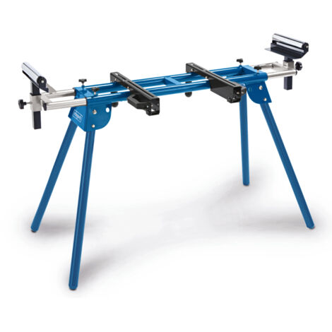 Scheppach Support scies à onglets UMF1600 - Charge admissible 200 kg - Support extensible 100-165 cm - Support stationnaire - Hauteur max 81 cm - Support de machine universel