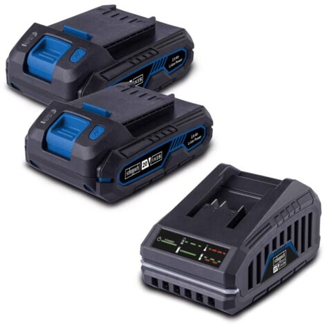 Scheppach System Starter-Kit SBSK2.0 - 20V-IXES / 2x2,0Ah Akku + Ladegerät