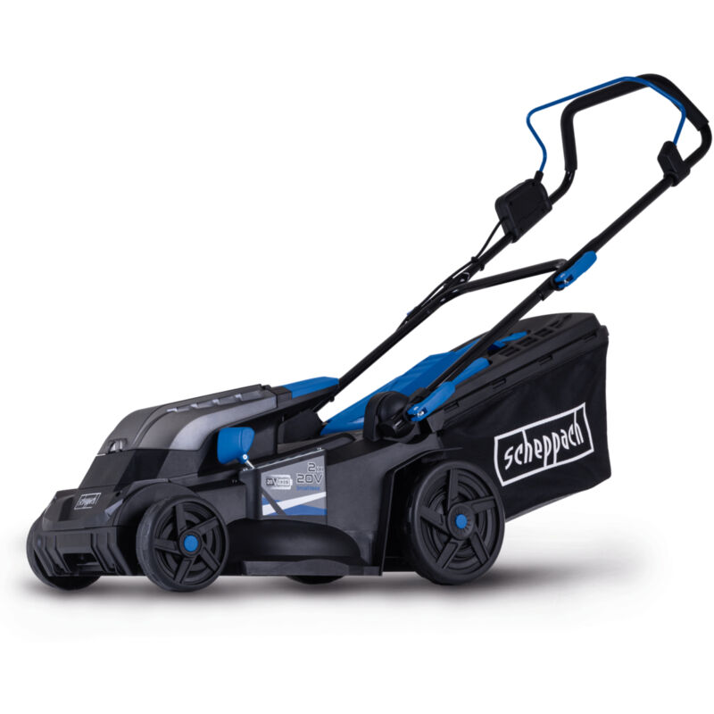 Tondeuse à gazon sans fil BC-MP380-X – ixes 20 v – Largeur de coupe 38 cm – Hauteur de coupe 25-75 mm – Bac de 45 l – Jardins 450 - 500 m² –