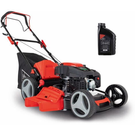 Scheppach Tondeuse à gazon thermique MS225-53 - Autotractée - Moteur puissant 7 CV & transmission GT - Largeur de coupe 53cm - Panier 65L - Fonction mulching & raccord rapide de lavage
