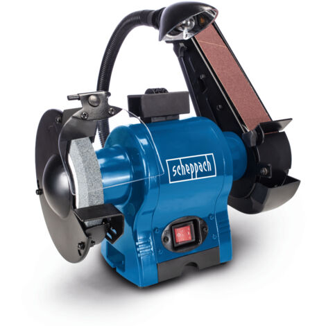 Scheppach Touret Mixtes BGS700 - Puissance 250W - Disque abrasif- Ø 150mm - Longueur de la bande abrasive 686mm - largeur 50mm - Vitesse de la bande 15m/s
