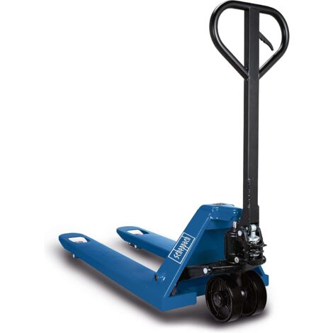Scheppach Transpalette HW2500 - 2,5 t / 2500 kg capacité de Charge - Construction en Acier & Commande hydraulique sans Entretien - Roues Ø80mm - Volants Ø180mm - Idéal pour europalettes