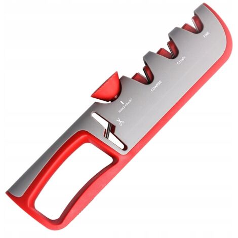 Scheren- und Messerschärfer, einstellbarer Schärfwinkel, 4 Schärfer 4 in 1