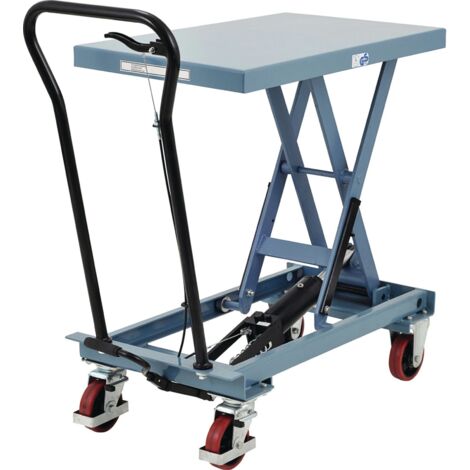 Scherenhubtischwagen Trgf.300kg Hubber.285-880mm fusshydraulisch TECWERK