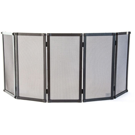 SCHERMI PARASCINTILLE 5 ANTE RIBATTINO IN FERRO BATUTTO CM.127X2,5X50