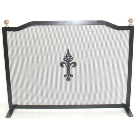 SCHERMI PARASCINTILLE CON POMOLI IN FERRO BATTUTO CM.70X18X48