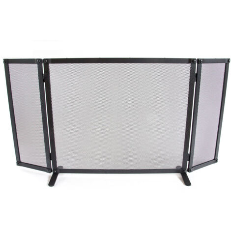 SCHERMI PARASCINTILLE RIBATTINO CON ALI IN FERRO BATTUTO CM. 101x18x52