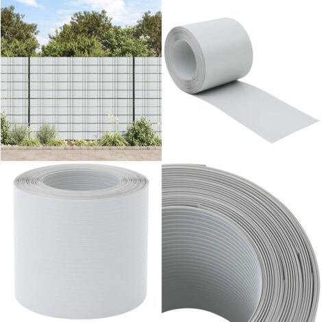 Schermi Privacy da Giardino 10 pz Grigio Chiaro 252,5x19 cm PVC - Schermi PVC - Schermi per privacy