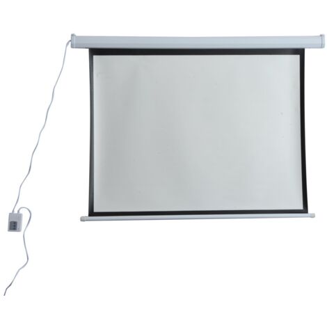 Schermo di Proiezione 84 Pollici Motorizzato Home Cinema Bianco