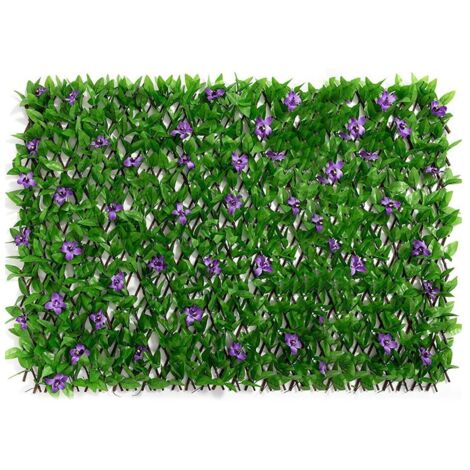 Schermo espandibile per piante di simulazione di recinzione per decorazioni da parete per balconi esterni