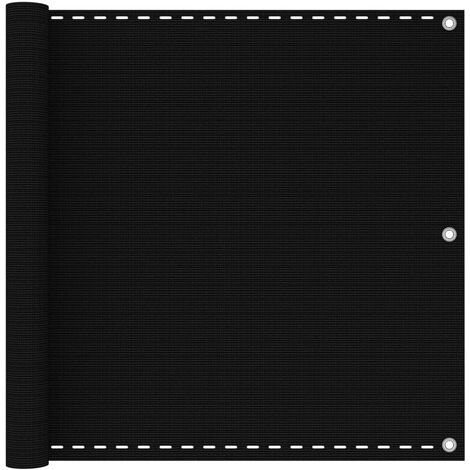 Schermo Frangivista per Balcone Nero 90x500 cm in HDPE vidaXL