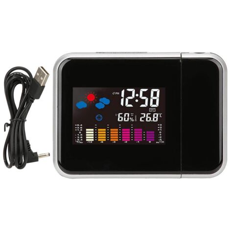 Schermo LCD multifunzionale a colori Sveglia elettronica Proiezione meteo