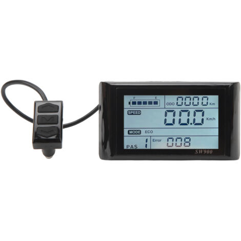 Schermo LCD per bici elettrica, 5 pin, 24V, 36V, 48V, leggero e impermeabile.