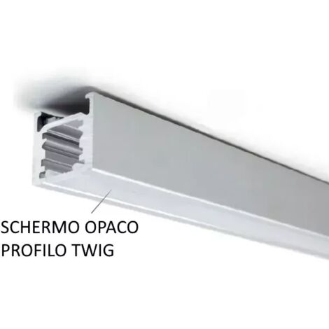 SCHERMO OPACO PER PROFILO ALLUMINIO TWIG L.3000 MM DOMUS LINE OFFERTA
