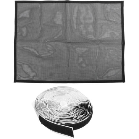 Schermo per camino in PVC, protezione antiscintille, barriera di sicurezza in rete, antipolvere, per bambini piccoli, neonati, animali domestici, nero, 29x40 pollici.