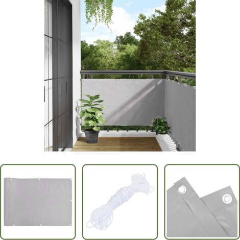 Schermo per privacy -  Paravento da Balcone Grigio 300x75 cm in PVC