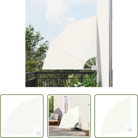 Schermo privacy giardino -  Schermo di Privacy per Balcone Crema 115 x 115 cm Poliestere
