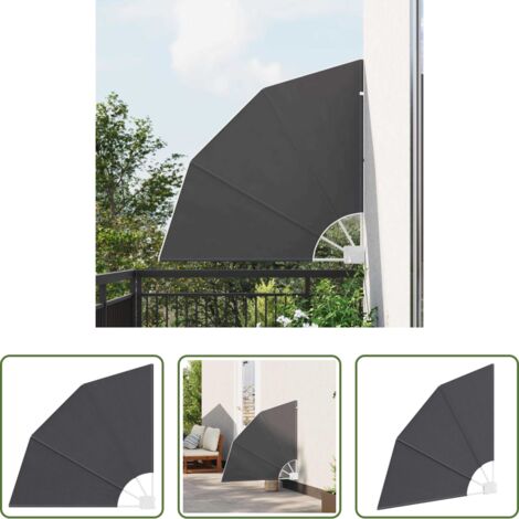 Schermo privacy giardino -  Schermo di Privacy per Balcone Nero 115 x 115 cm Poliestere