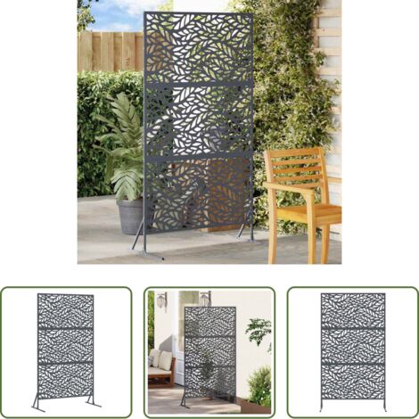 Schermo privacy terrazza -  Schermo per Privacy Antracite 100 x 50 x 180 cm Acciaio