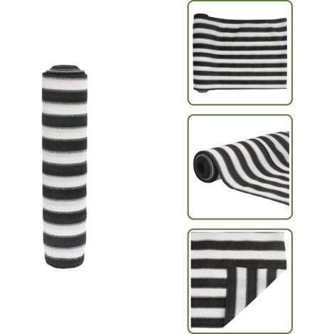 Schermo privacy - vidaXL Rete per Privacy Antracite e Bianca 1,5x25 m in HDPE 195 g/m² - Rete per balcone