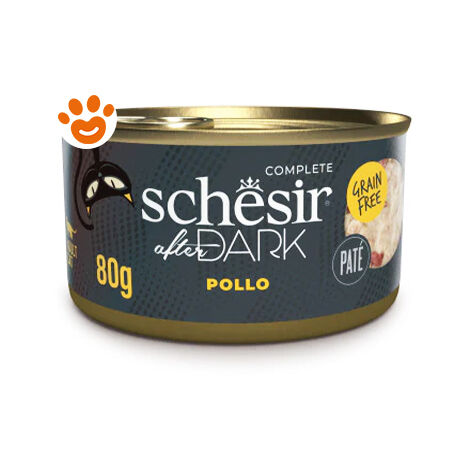 Schesir Cat After Dark Complete Paté di Pollo  - Schesir Cat After Dark Complete Paté di Pollo - Lattina Da 80 Gr