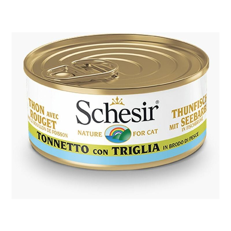 Gatto Brodo Lattina 70gr Tonnetto con Triglia in brodo di Pesce - Schesir