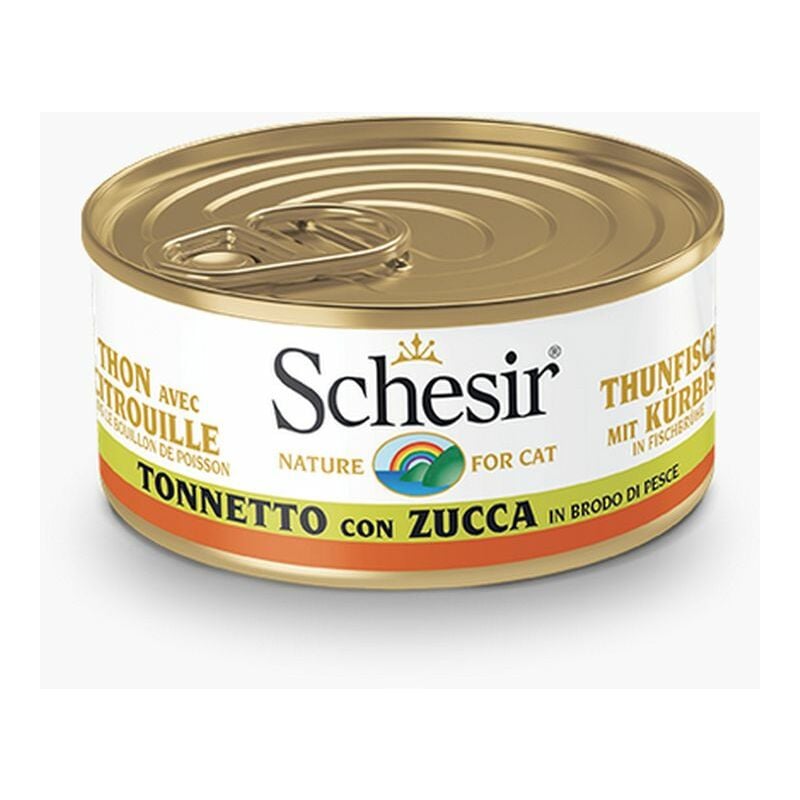 Gatto Brodo Lattina 70gr Tonnetto con Zucca in brodo di Pesce - Schesir