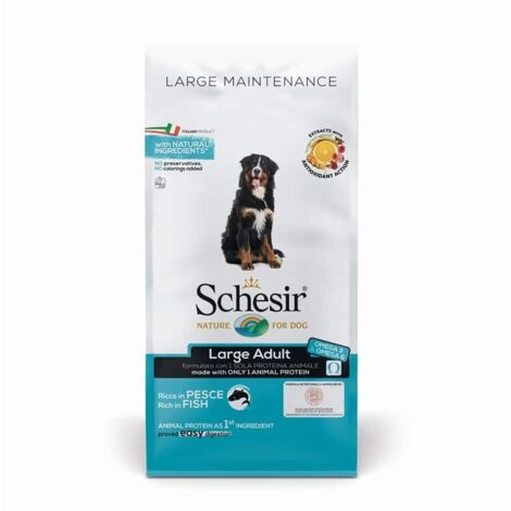 Schesir Dog Large Mantenimento Pesce  - Schesir Dog Large Mantenimento Pesce - Sacco Da 12 Kg