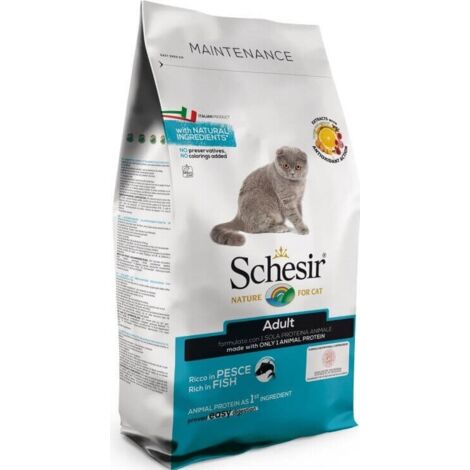 Schesir Dry Cat Mantenimento per Gatto Adult con Pesce