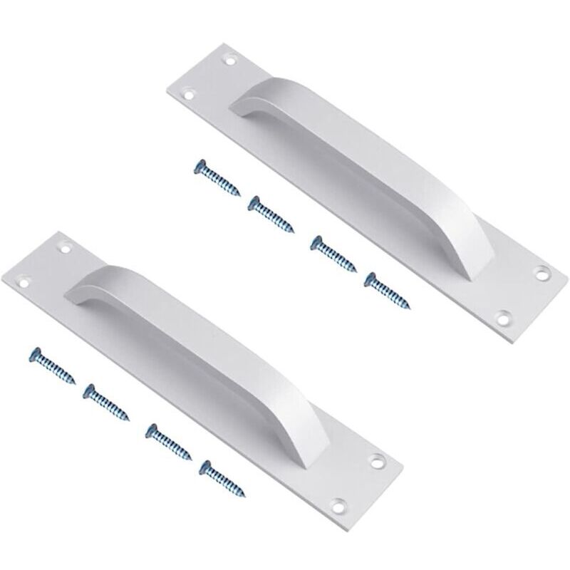 Scheunentor Griff, 2 Stück Schiebetürgriffe Küchengriffe Schiebegriff Aluminiumgriff aus legiertem Stahl Türschrankgriff für Küchenmöbel