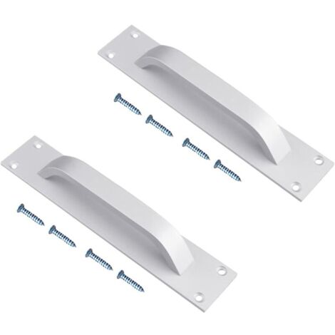 Scheunentor Griff, 2 Stück Schiebetürgriffe Küchengriffe Schiebegriff Aluminiumgriff aus legiertem Stahl Türschrankgriff für Küchenmöbel Kleiderschranktür