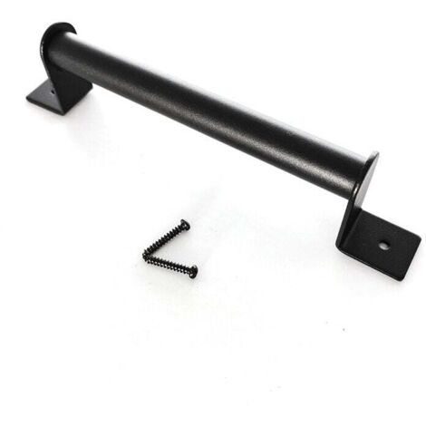 Scheunentorgriff, robust, schwarz, Scheunentorbeschläge aus Kohlenstoffstahl mit robustem Türgriff für Schiebe-Scheunentor, 23 cm, A