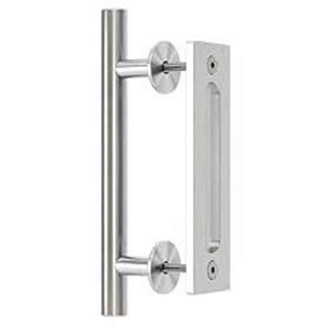 Scheunentorgriff, Schiebetürgriff, Türgriff, Schiebetürgriff, Silber
