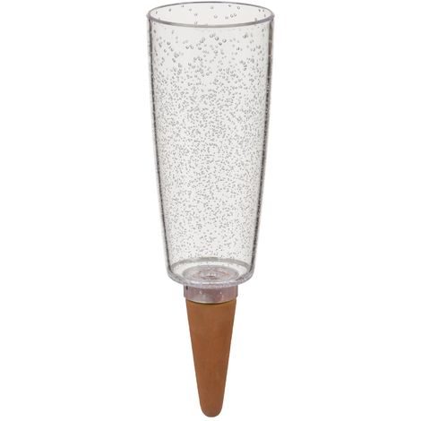 Scheurich 58870 Copa XXL, erogatore di Acqua in plastica e Cono di Argilla, Trasparente 32 cm di Altezza, 1,0 Vol., 9,7 x 9,7 x 32 cm