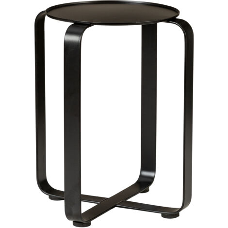 Scheurich Avignon 27, support pour plantes/pour fleurs/pour pots de fleurs/pilier en métal Couleur : Satin Black, 23.2 cm diamètre, 27.3 cm hauteur, 14.9 l vol.