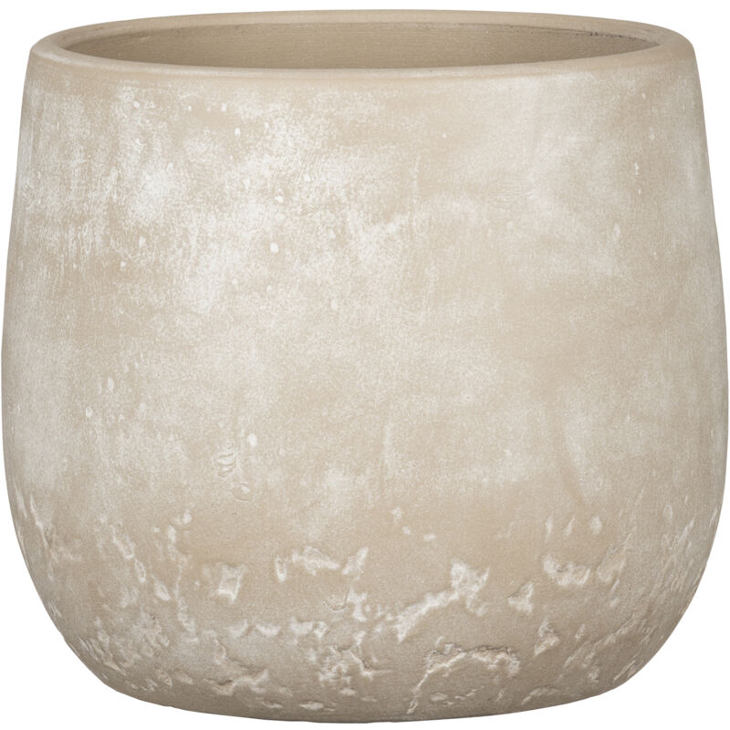 Scheurich - Dune, pot de fleurs en céramique, couleur: Washed Cream, 15,2 cm de diamètre, 14,5 cm de hauteur, 3,9 l vol.